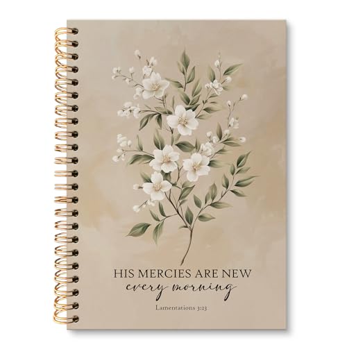 Carnet de notes biblique huester | Journal chrétien fleuri 14x21 cm