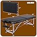 VIRRMO Portable Massage Table, 84 Inch Massage Bed with Neck Stretcher Adjustable Lash Bed Tattoo Table for Eyelash Extensions Beauty Spa Tattoo (Aluminum, Black)