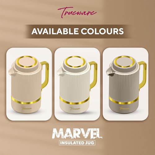 Image of Trueware Marvel 800 Insulated Flask - 750 Ml | PU Insulated Inner Stainless Steel Hot & Cold Flask, BPA Free, Leak Proof, Ideal for Tea, Coffee, Water, Hot Beverages