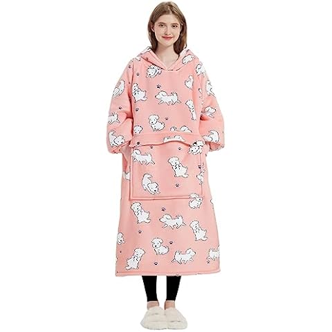 KFUBUO Wearable Blanket Hoodie for Adults Cover