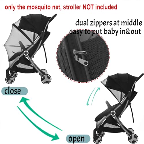 PENINSULA LOVE Stroller, Bassinet, Cradle, Travel Cot Mosquito Net Universal Full Cover Insect Net for Pushchair Pram Buggy Carrycot Cradle Moses Basket, Travel Cot