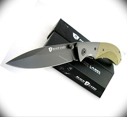 Browning Checkmate Titanium BLD G10 Hunting Knife Ultra Sharp Fixed Blade Knife Glass