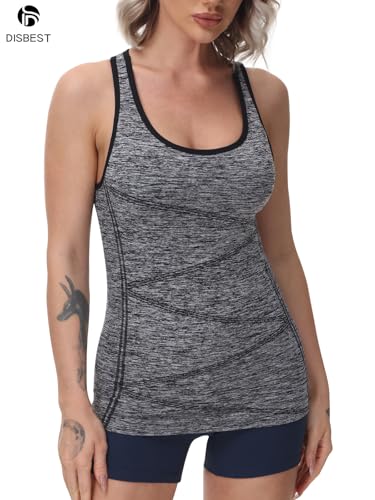 image for Disbest Yoga Tank Top, Women's Performance Stretchy Quick Dry Sports W