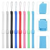 KFHENSOMR 8PCS Hand Wrist Strap Adjustable Wrist Strap Lanyards Multi Purpose Wristbands for Wii Remote Controller & Phone, Replacement Wii Accessories (Multi-Colour)