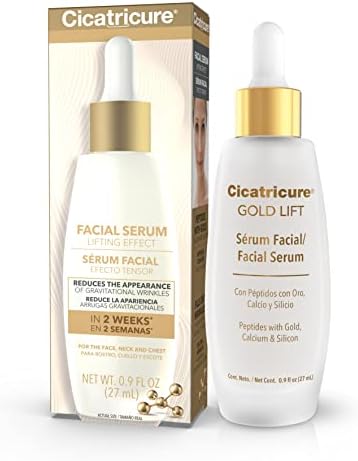 Cicatricure Gold Lift Facial Serum with Lifting Effect for Face, Neck & Chest, Anti Aging Skin Care, Hydrating, Firming & Tightening, Smoothes Facial Lines, 0.9 Oz