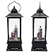 Wondise Lighted Musical Snow Globe Lantern with 6 Hour Timer, 12 Inches USB Powered and Battery Operated Spinning Water and Swirling Glitter Christmas Snow Globe Lantern Gifts(Nativity)