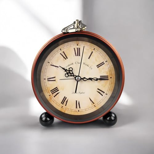 Image of Kadio Vintage Style Metal Alarm Clock