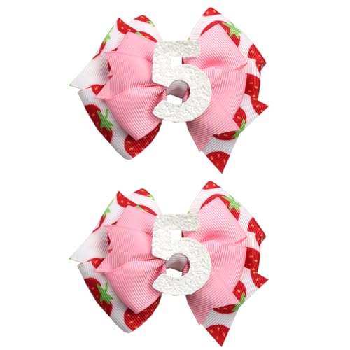 Pince cheveux rose 2e anniversaire : le cadeau parfait pour la fête d'une bébé fille