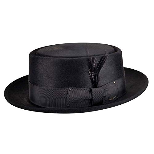 Bailey of Hollywood Jett Pork Pie Hat - Black/6 3/4 Black, 6 3/4