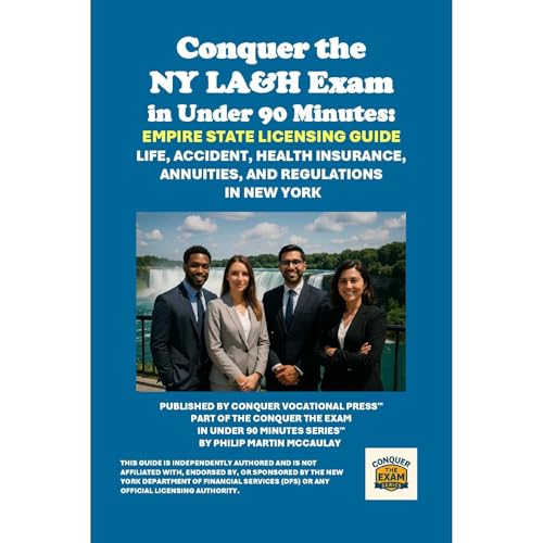 Conquer the NY LA&H Exam in Under 90 Minutes: Empire State Licensing Guide Audiolibro Por Philip Martin McCaulay arte de portada