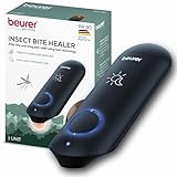Beurer BiteX Day & Night Insect Sting and Bite Relief BR90, Chemical-Free Bug Bite Healer with Light, Electronic Heat Device for After Mosquito Bites to Ease Itching & Swelling, for Camping & Outdoors