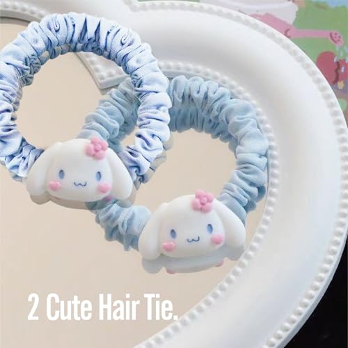 Image of Cute hair accessory set Cute headband,Various Styles of hair clips, hair cords, Hair Ties,Plush hair loop(blue)