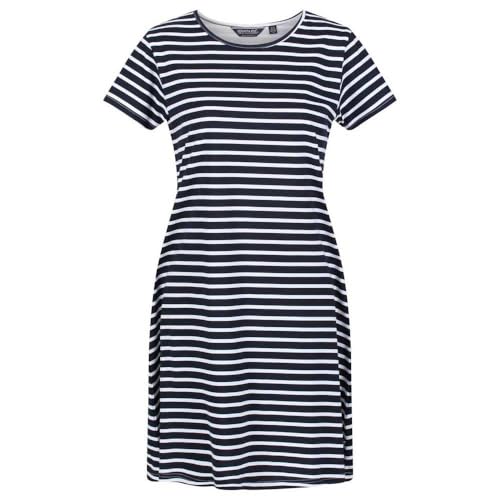 Regatta Womens/Ladies Balia Stripe Swing Dress (10 UK) (Navy/White)