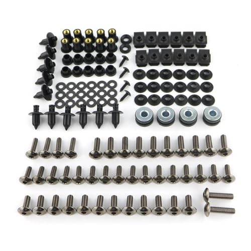 �I�[�g�o�C�{���g �ɓK���Ă��܂��X�Y�L�p GSXR 600 GSX-R600 GSX-R750 GSXR 750 1997-2017 2018 �I�[�g�o�C���S�ȃt���t�F�A�����O�{���g�L�b�g�N���b�v�l�W(GSX-R600 11-16 Gray)