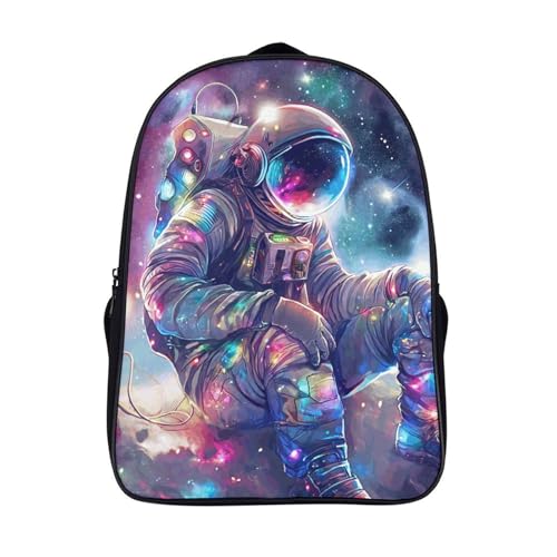 Sac à dos pour enfants astronaute imprimé en 3D de dessin animé pour école 40x28x16cm