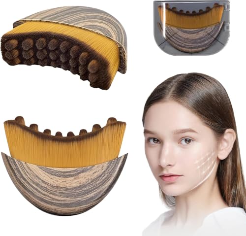 Lymphatic Contour Face Brush, 2-in-1 Gua Sha Face Massage Brush