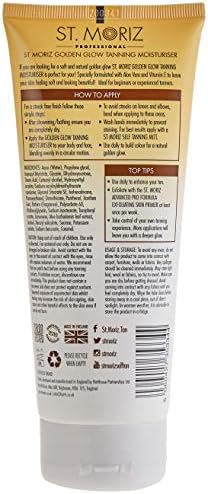 St Moriz Professional Daily Tanning Moisturiser with Aloe Vera, Vitamin E, Gradual Vegan Fake Tan, Light(200ml)