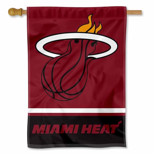 Drapeau Miami Heat WinCraft double face aux finitions premium pour maison