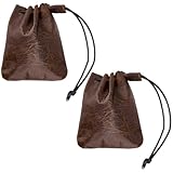 Pochettes à cordon en cuir:Ces pochettes à monnaie en cuir sont conçues avec des cordons de serrage, les rendant faciles à utiliser dans la vie quotidienne, le contenu à l'intérieur est moins susceptible de tomber, ce qui les rend parfaits pour ranger des pièces de monnaie et des bijoux