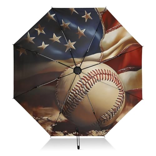 Parapluie pliant baseball 46 pouces coupe-vent et portable