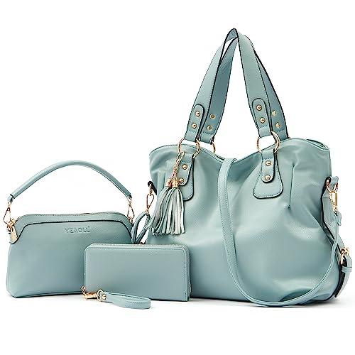 Image of Women Large Crossbody Bags Ladies Satchel Shoulder Handbags Purse and Wallet Set for Women Totes Hobo Purses