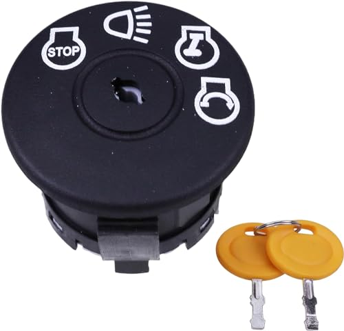 JEENDA 7-Terminals Ignition Starter Switch 175566 175442 163968 532175566 193350 925-1741 Compatible with CubCadet AYP John Deere MTD Husqvarna Dixon Craftsman Murray Delta Ariens Lawn Mower Poulan