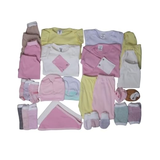 Body Bebê+mijão Liso E Estampado Kit C/28 Roupa Bebê (Rosa-MENINA, RN)