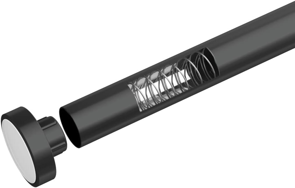 WENKO Luz Telescopic Shower Rail 110-185cm Black