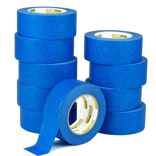 CHUANGDANG Blue Painters Tape 10rolls,2Inch x 55Yards,Blue Masking Tape,Paint Tape