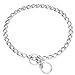 PUROAYET Chain Dog Collar, Heavy Duty Stainless Steel Metal Link Collars, Dog Silp Collars for Training Walking, Waterproof Chewy, Metal Chain Collar for Dogs(15.5inches)
