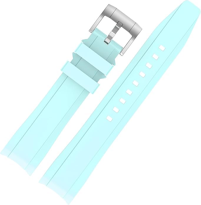 Bracelet montre 20mm caoutchouc incurvé pour éliminer le vide du boîtier