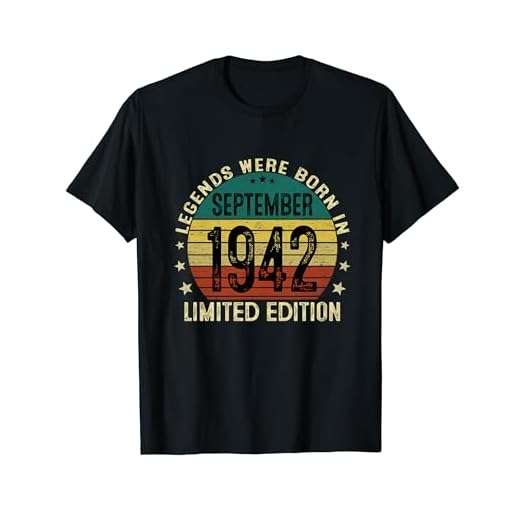 Clásico 1942 Vintage 1942 Las Leyendas Nacen Septiembre 1942 Camiseta