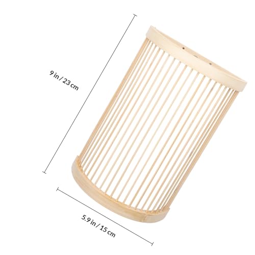 Lámpara de pared de bambú para solucionar la falta de luz decorativa en pasillo interior 2