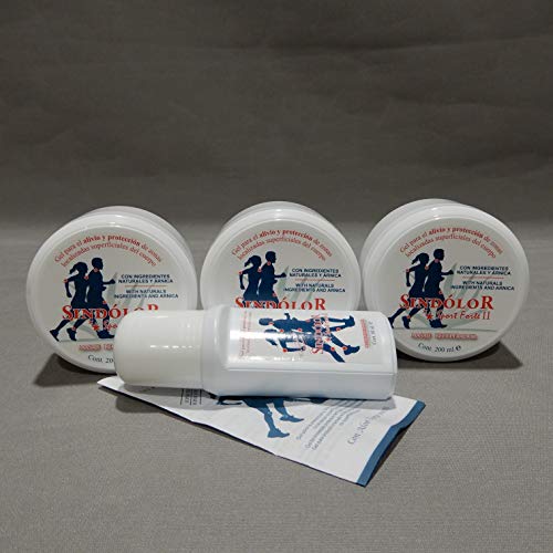 Sindólor Sport Forte II Gel Para El Masaje Corporal Lote 3 Unidades x 200 ml + 1 Unidad Roll-on 60 ml Cover