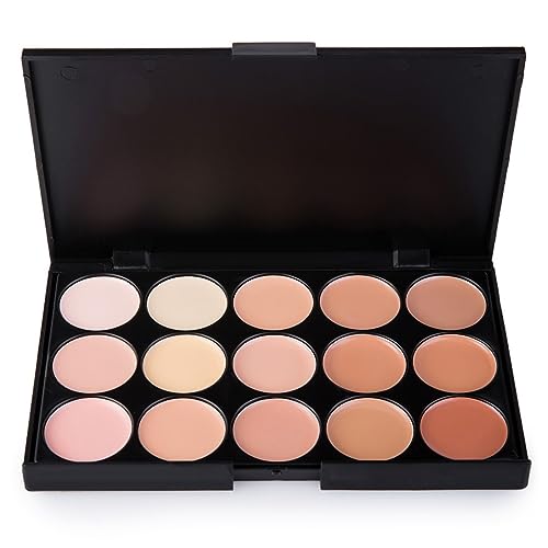 JacCherry Concealer Palette Abdeckcreme Camouflage Kosmetikum mit 15 Farben Mode - Perfekt für tägliche Make up #2