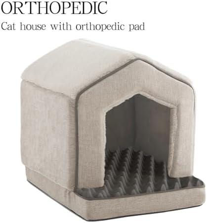 Orthopedic Cat House for Indoor Cats,Small Dogs,Super — packaging and what arrives in the box