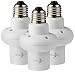 Lunartec E27 Nachtlicht-Adapter: 3er-Set Lampenfassungen E27 mit 360°-Mikrowellen-Radar-Bewegungsmelder (Dämmerungsschalter E27 Adapter)