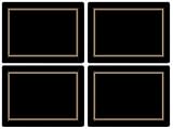 Pimpernel 749151452428 Placemats, One Size, Black