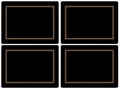 Pimpernel Placemats, One Size, Black