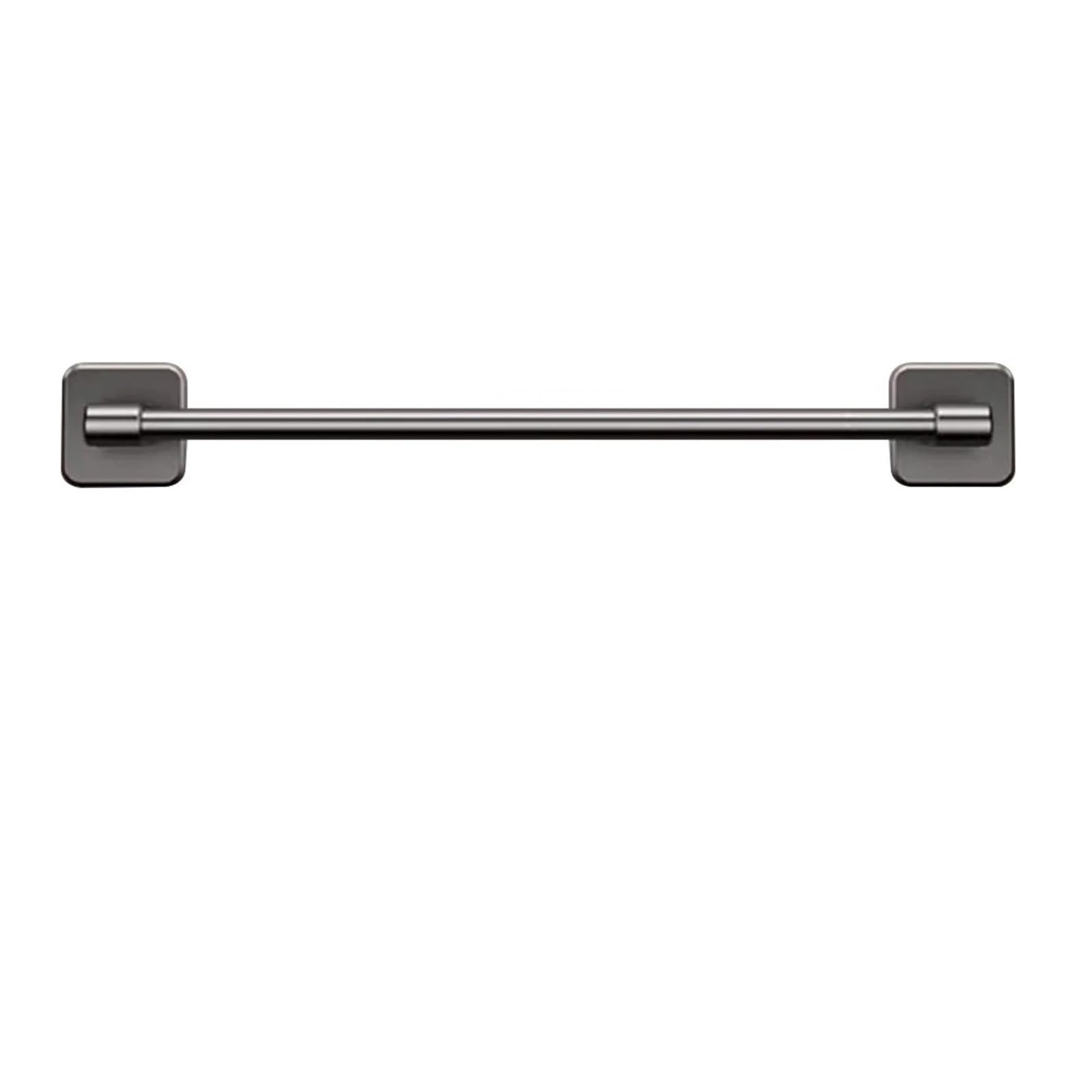Bathroom towel rail Bathroom Towel Rack Punch Free Black White Grey Bath Self-Adhesive Bar Kitchen Hardware Accessories(Grey 60 cm)