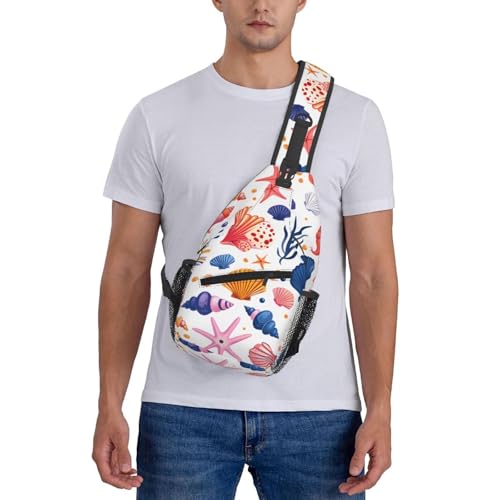 Bolso bandolera Cartoon Ocean Starfish para viaje y deporte miniatura 7