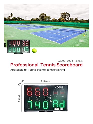 Marcador Electrónico Digital para Tenis y Baloncesto miniatura 3