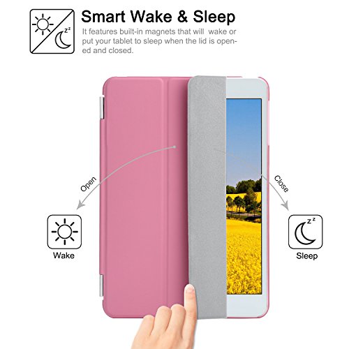 Capa Smart Case Ipad Mini (Mini 1 Mini 2 Mini 3) Magnética Rosa