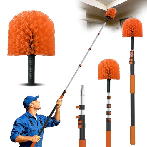 18FT Reach Cobweb Duster with Extension Pole - Spider Web