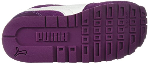 PUMA PUMA Unisex-Child ST Runner SD V PS Sneaker, Dark Purple-Marshmallow, 3.5