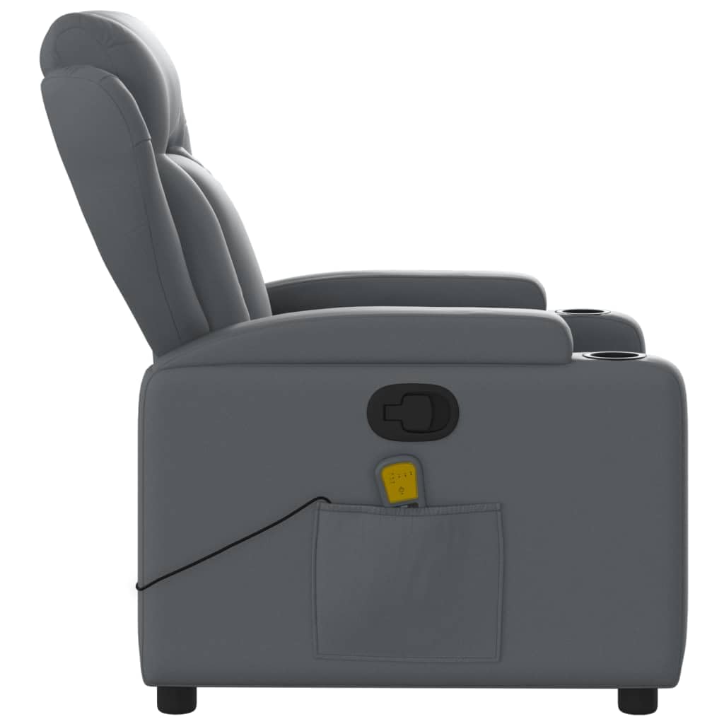 Sillón de Masaje reclinable Cuero sintético Gris, Sillón De Relax, Sillon Masaje Relax, Sillon Relax Electrico, Hogar Sillon Relax, Sillones Comodos, Sofa Tantra - SPU:372437