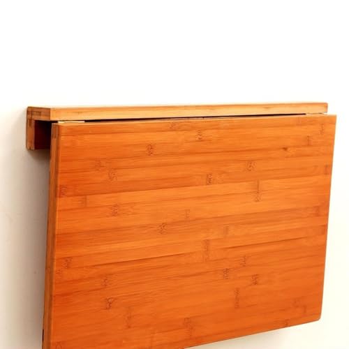 Table pliante murale design en bambou massif et pliable - 8