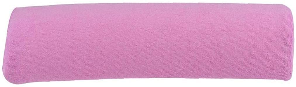 U-K Cuscino per mani per nail art, morbido cuscino in spugna - Set da tavolo per nail art - Supporto per bracciolo rimovibile, lavabile, supporto per manicure, trucchi (rosa) design carino