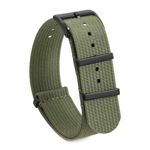 Image of TACTICAL FROG Nylon Watch Band 18mm 19 mm 20mm 22 mm 24 mm, Waterproof Military Watch Straps Replacement for Men Women, With Stainless Steel Buckle