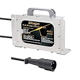 Eseegoo 48 Volt 15 AMP Golf Cart Battery Charger Replacement for 48 Volt Club Car Golf Cart Waterproof IP68 with Round 3 Pin Plug